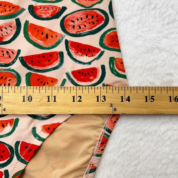 J.Crew Watermelon Print One-Piece Swimsuit Women's M Red Pink - Picture 12 of 12